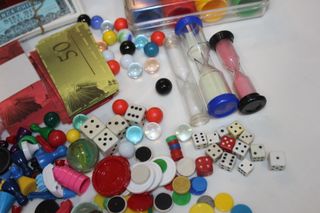 Accessori Parcheesi and Goose, Banconote, Dadi, Orologio