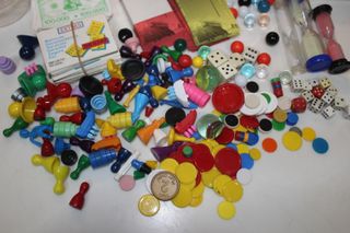 Accessori Parcheesi and Goose, Banconote, Dadi, Orologio
