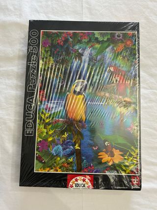 Puzzle Educa 500 Piezas Loros Selva