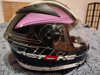 Casco Moto Astone Diablo Rosa Talla X