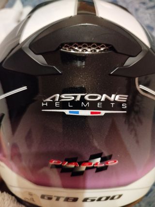 Casco Moto Astone Diablo Rosa Talla X