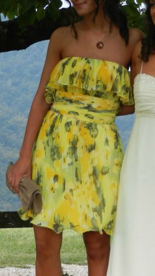 Abito Pronovias Giallo Floreale