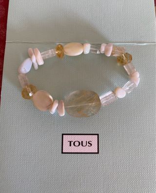 Pulsera de gemas nacar y citrinos