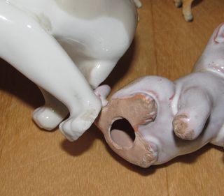 Miniaturas vintage foca gato caballo Nakasima Bone