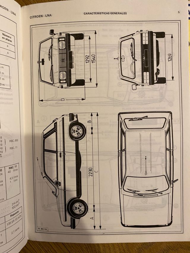 Manual Taller Citroën LNA 1984 (2 Tomos)