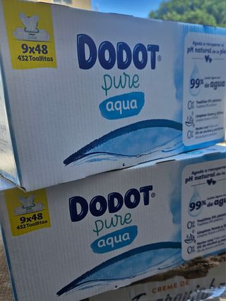 18 Pacotes Toalhitas Dodot Pure Aqua