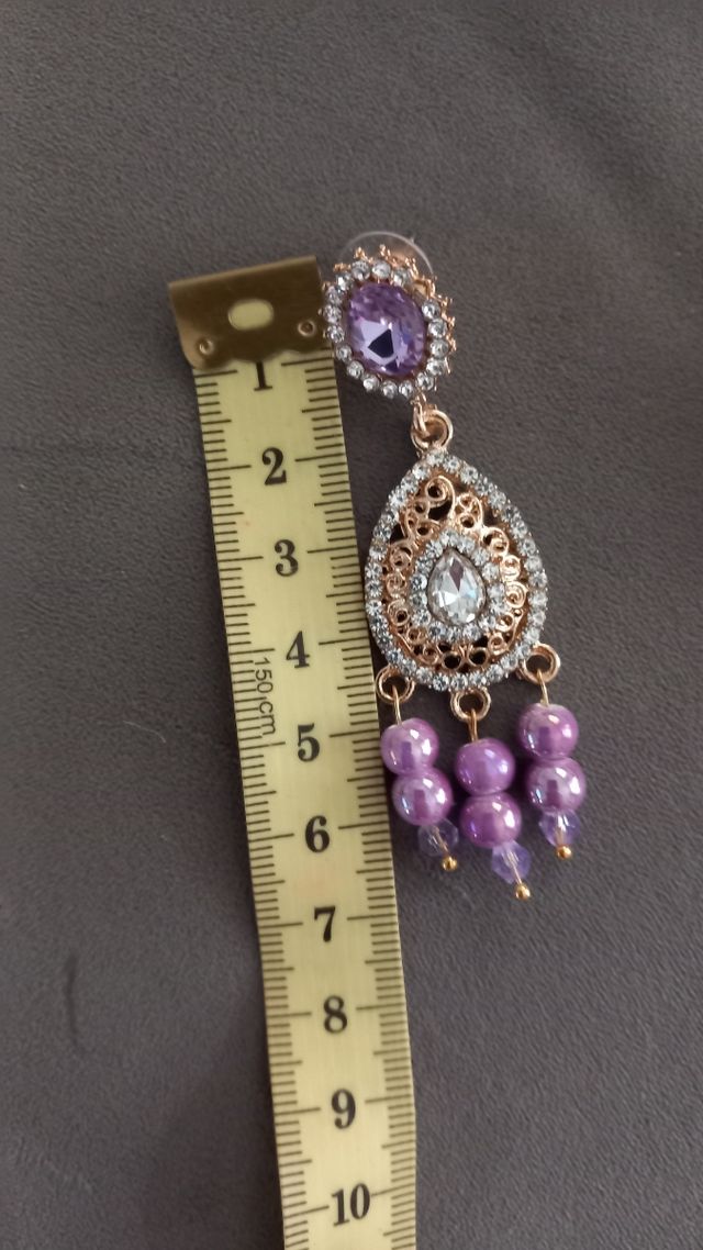 Aderezo Fallera Alicantina Oro y Morado