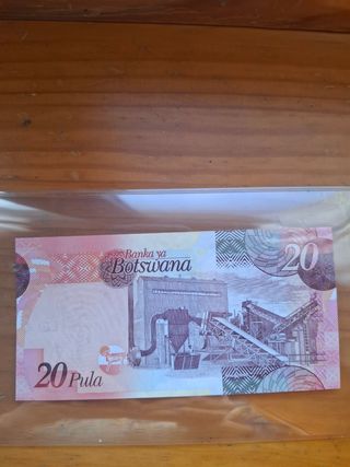 Billete 20 Pula Botswana. 2002