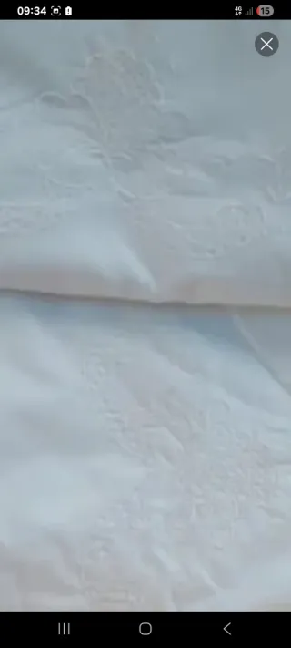 Lenzuolo matrimoniale + 2 Federe Ricamate
