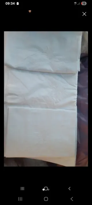 Lenzuolo matrimoniale + 2 Federe Ricamate
