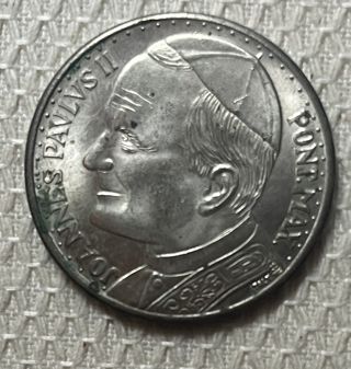Moneda Plata Juan Pablo II Vaticano