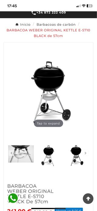 Barbacoa Weber Original Kettle E-5710