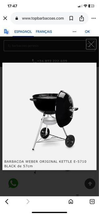 Barbacoa Weber Original Kettle E-5710