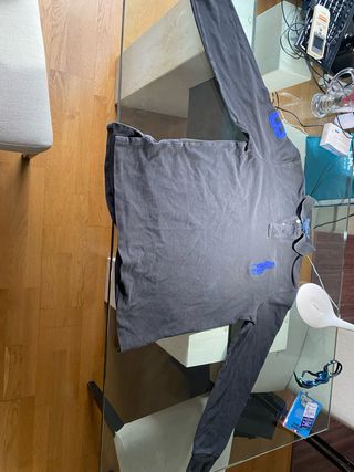 Polo Ralph Lauren manga larga gris