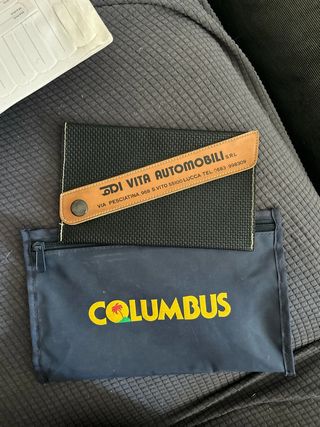 Porta documenti vintage Columbus e Vita Automobili
