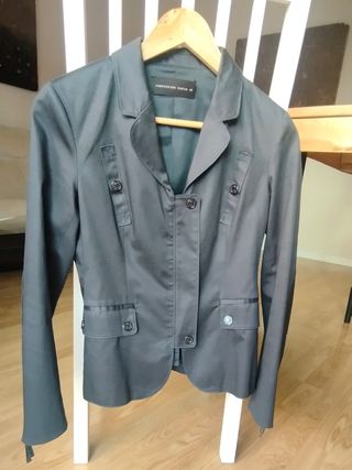 Chaqueta verde oscuro entretiempo Talla S
