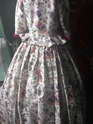 Traje Fallera Seda Talla 38