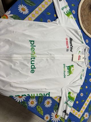 Maillot La Vuelta 2025 Santini Blanco Talla L