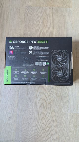 MSI GeForce RTX 4060 Ti 8GB OC Edition