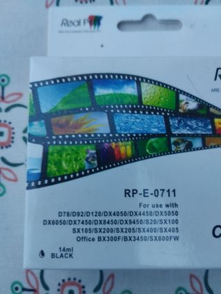 Cartuchos de tinta Real prim e-0711 compatibles Ep