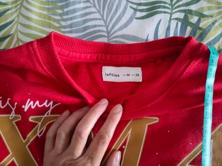 Sudadera Navidad Lefties Talla M Roja