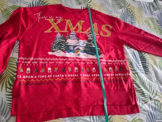 Sudadera Navidad Lefties Talla M Roja