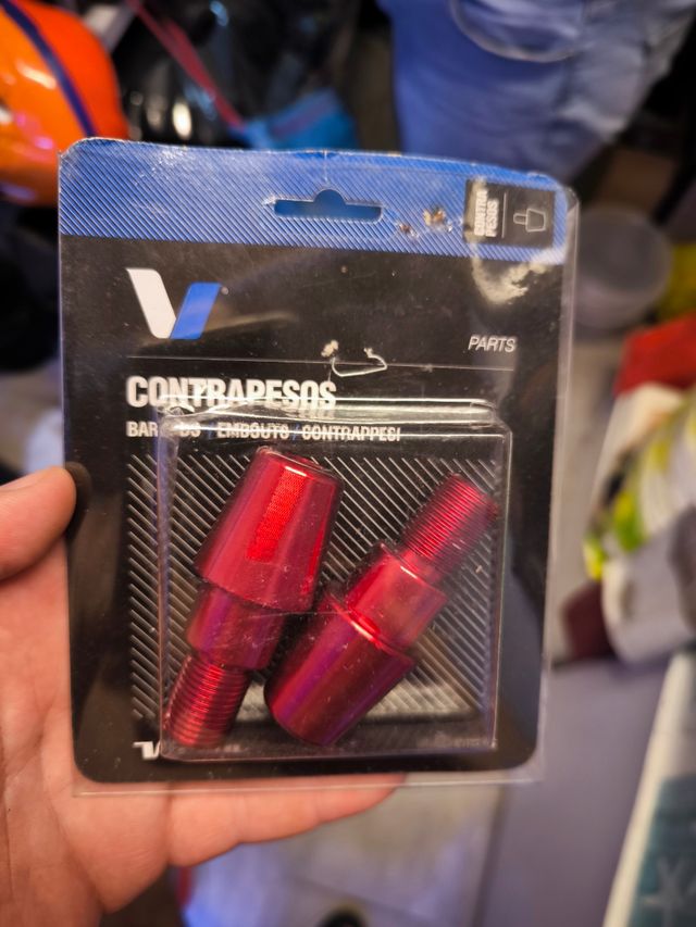 Contrapesos Moto V Parts Rojos