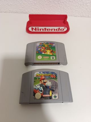 Consola Nintendo 64. Mario Kart y Super Mario 64