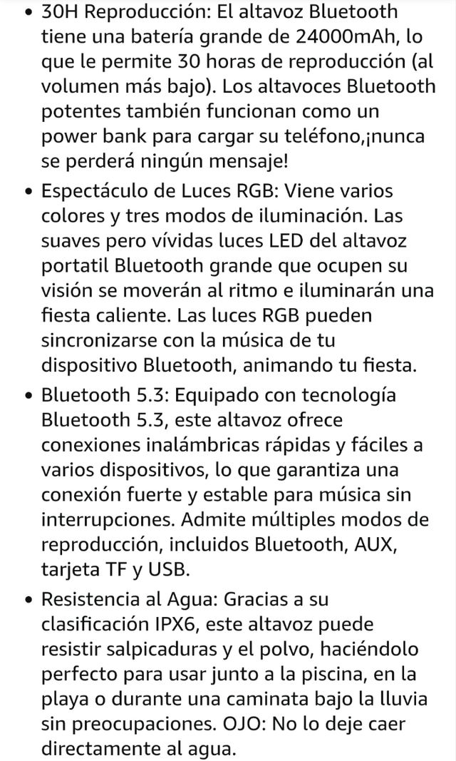 Altavoz Bluetooth Zealot Negro