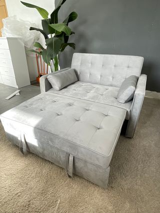 Liquidación Sofá Cama Gris - Envio gratis