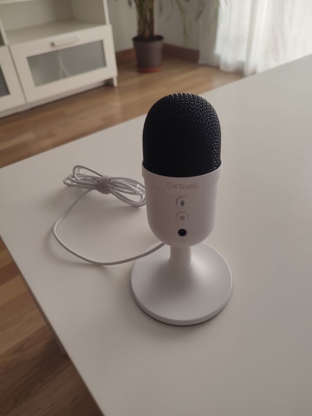 Micrófono Trust Gaming Yunix Blanco