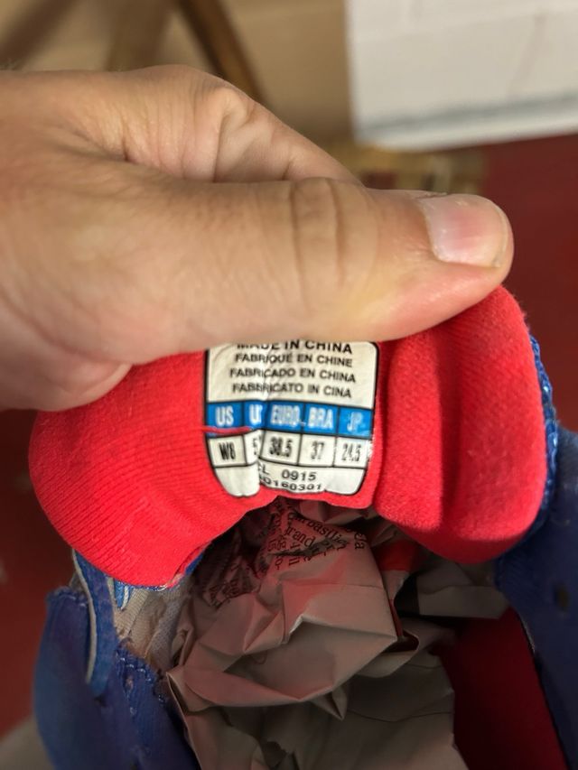 Scarpe Mizuno 38,5 Blu/Rosso