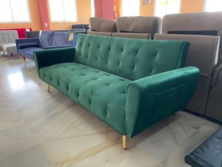 Sofá Cama Verde Nuevo - Promoción!
