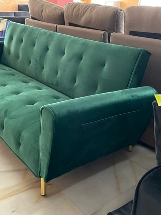 Sofá Cama Verde Nuevo - Promoción!