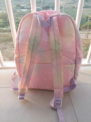 Zaino rosa bambina con cuoricini