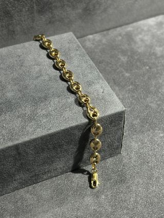 Pulsera Granos de Café Dorada