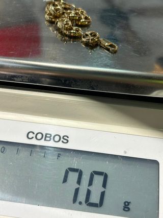 Pulsera Granos de Café Dorada