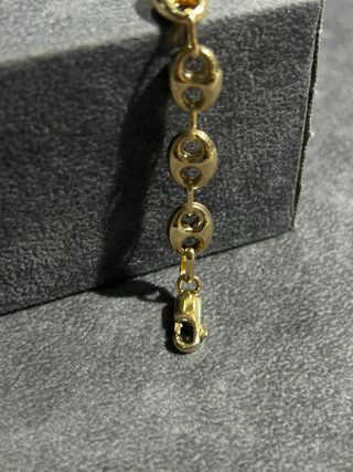 Pulsera Granos de Café Dorada