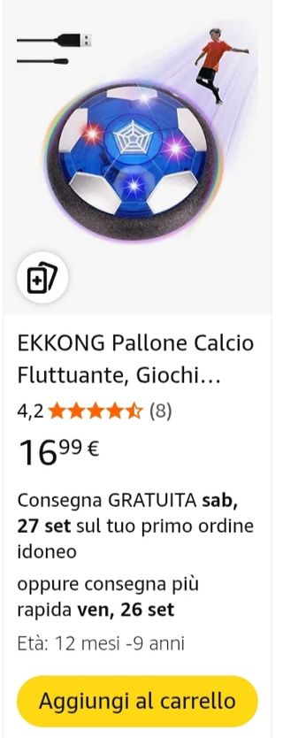 Pallone calcio fluttuante