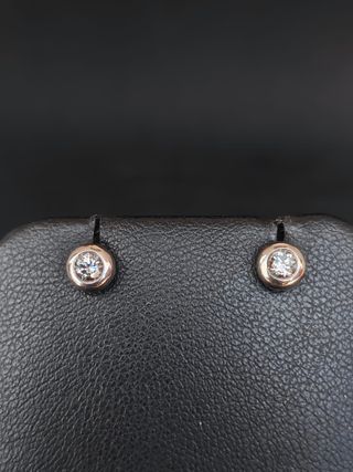 Pendientes Oro Blanco 18k Brillantes.051-04-00394