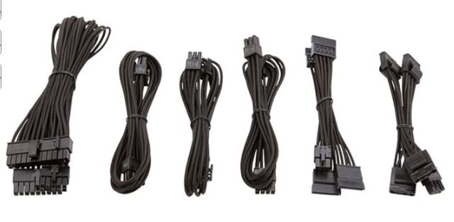 Cabos Corsair PCIe, SATA, CPU, ATX Originais