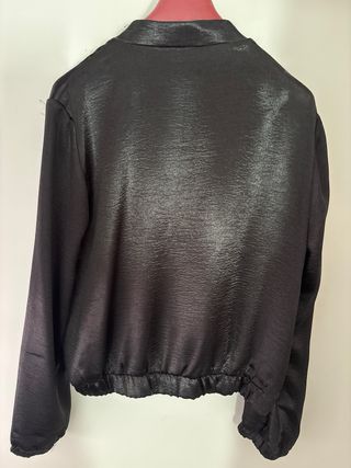 Cazadora Bomber E&A Mujer Negro