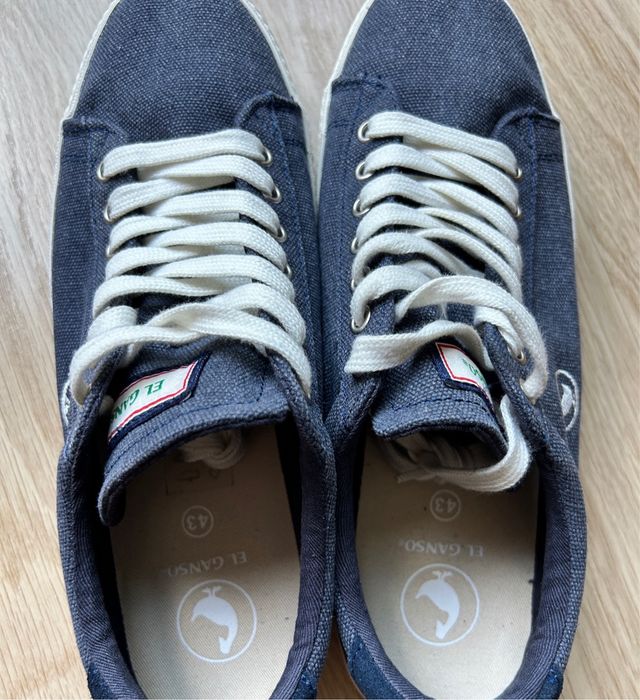 Zapatillas El Ganso Lona Azul Marino Talla 43