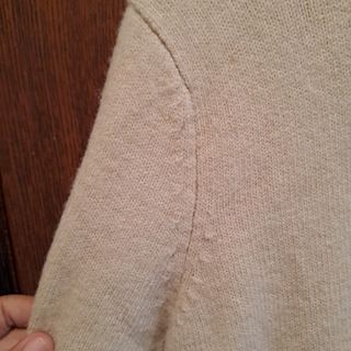 Vestido Zara Beige Cuello Alto