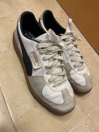 Deportivas Puma Palermo Blancas y Grises