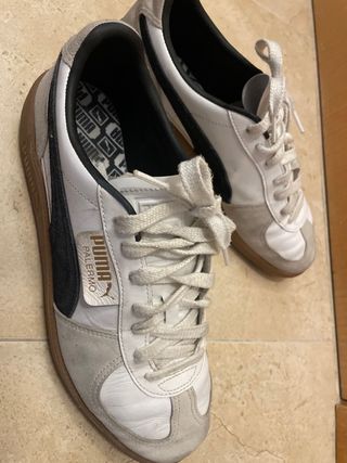 Deportivas Puma Palermo Blancas y Grises