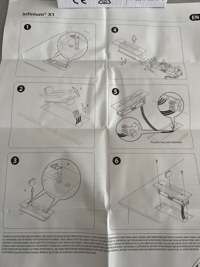 Crossfader Behringer Infinium X1