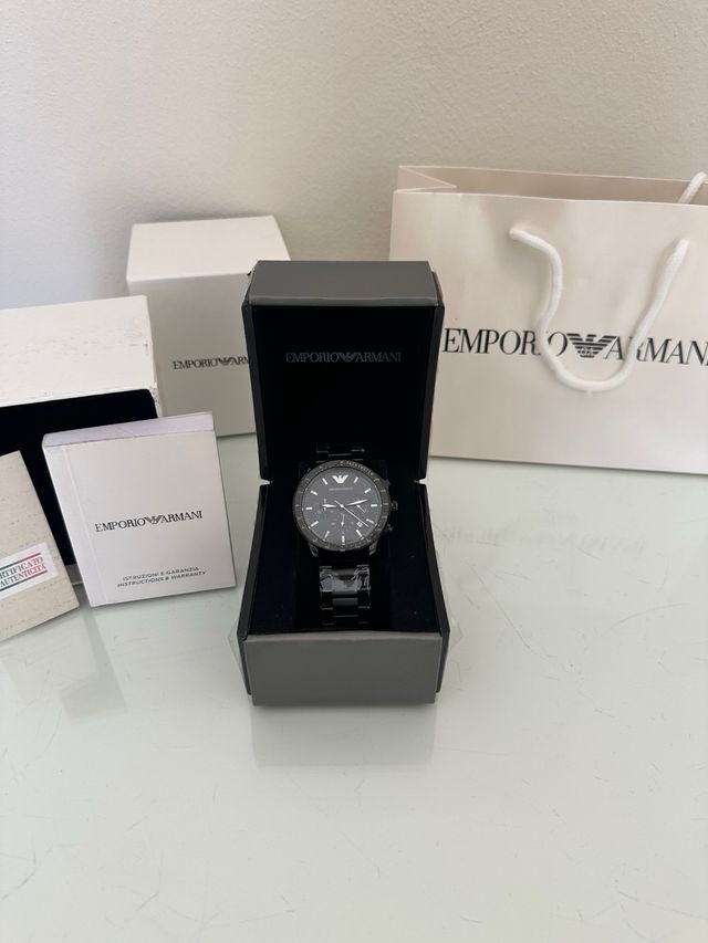 Reloj Emporio Armani Tachymeter Negro