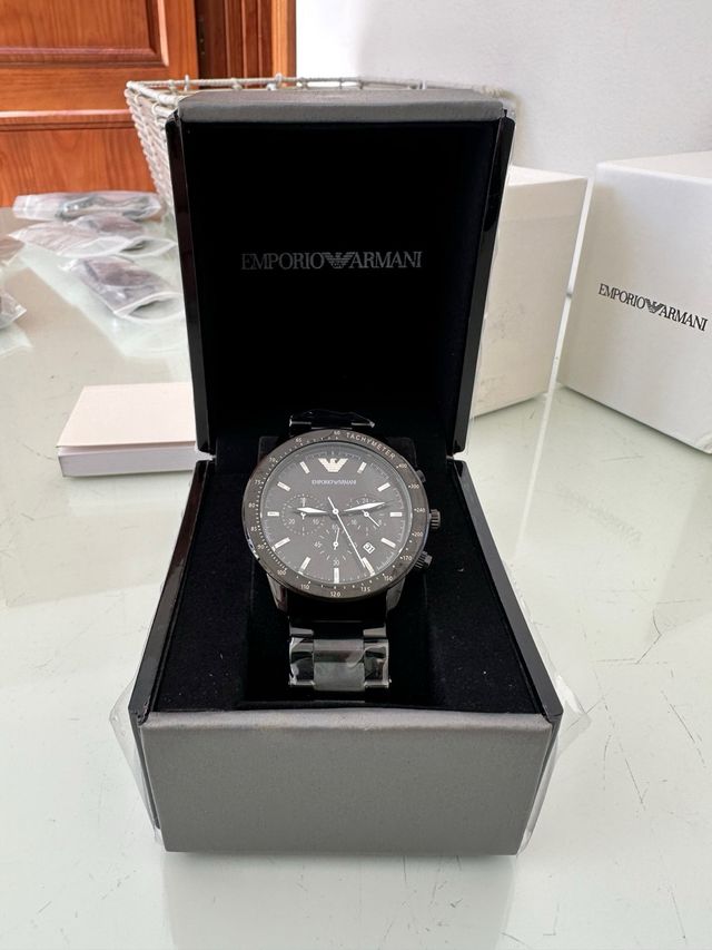 Reloj Emporio Armani Tachymeter Negro