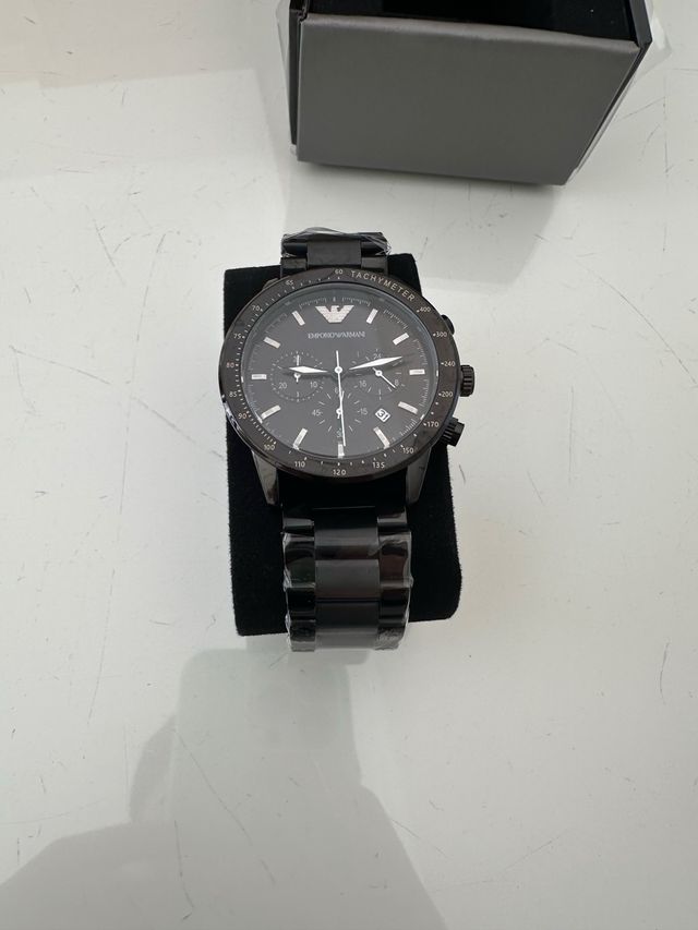 Reloj Emporio Armani Tachymeter Negro